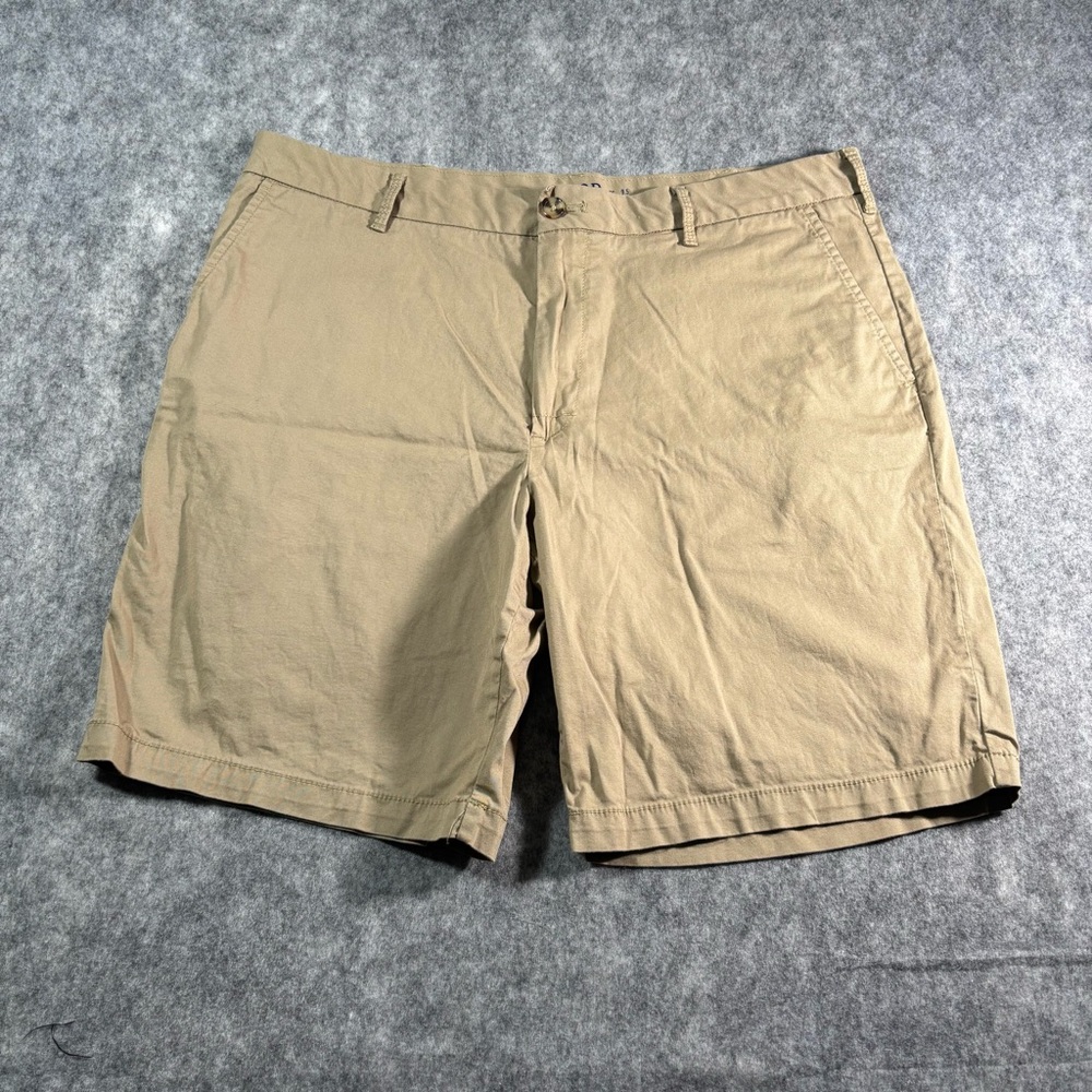 Izod Saltwater Mens Khaki Stretch 9.5‎ in Inseam Shorts Size 36